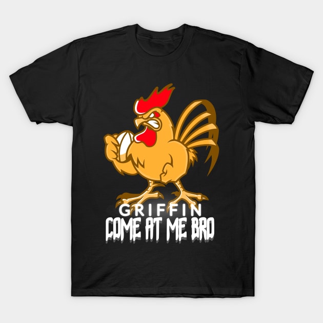 angry chicken vs griffin - come at me bro T-Shirt by ZenCloak